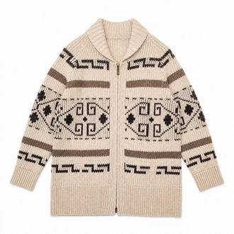 Pendleton Unisex - Westerly Long Cardigan In Camel Brown