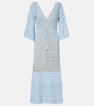 Anna Kosturova Crochet cotton maxi dress