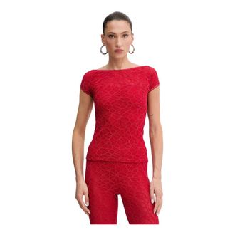 Pinko Mujer, Camisetas, Rojo, Talla: M