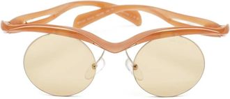 Prada Occhiali da sole tondi - Marrone
