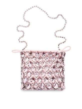 Self Portrait Crystal Chainmail Mini Bag