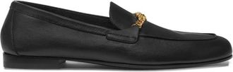 Versace Medusa Leren Loafers - Heren - Loafers - Zwart - 40 EU - Leer - Schoenen