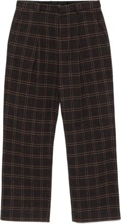 R13 Plaid Cotton Trousers - Womens - Cotton