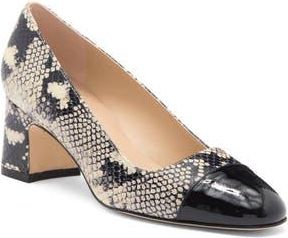 Stuart Weitzman Milla Pump in Natural/Black at Nordstrom Rack, Size 7.5