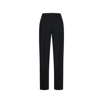 Max Mara Straight Trousers, female, Black, Size: 2XS Mxmokra Straight Trousers