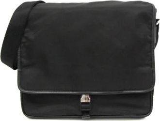 Prada Pre-owned Leather prada-bags - Dames - Vintage Schoudertas - Zwart - ONE Size - Vintage
