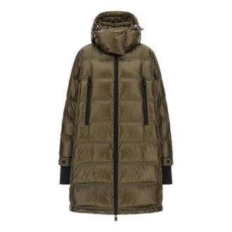 Moncler Rochelairs Lange Parka - Dames - Mantels - Groen - Maat: M Zijde