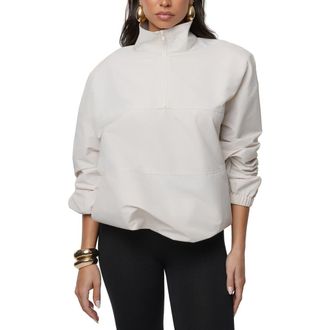 JLUXLABEL Oversized Funnel Jacket in Ivory at Nordstrom, Size Medium