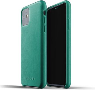 Mujjo Full Leather Case for iPhone 11 in Green at Nordstrom