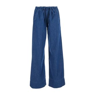 Icon Denim Los Angeles Dames, Jeans, Blauw, Maat: W24 Katoen