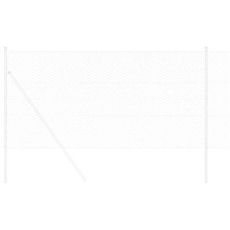Berkfield Home Hexagon Fence 1x100 m Galvanised Steel in Silver