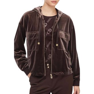 Liu Jo Dames, Sweatshirts & Hoodies, Bruin, Maat: S Katoen