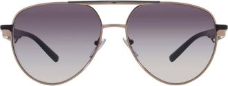 Bulgari Grey Gradient Pilot Ladies Sunglasses BV6189 20148G 58