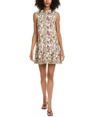 Max Studio Sleeveless Button Front Mini Shirtdress