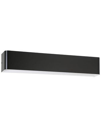Eglo Eglo Dublin 1 Light Led Bath/Vanity Light With Black Finish & White Diffuser