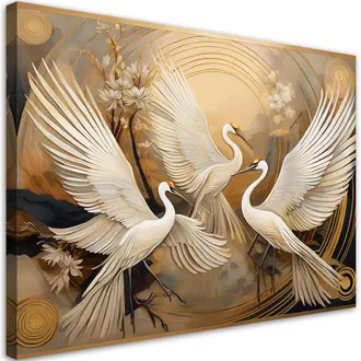 Artgeist Quadro Su Tela, Uccelli Animali Astrazione - 100x70