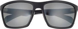 Maui Jim 59mm Core Polarized Square Sunglasses in Black Black Grey at Nordstrom Rack