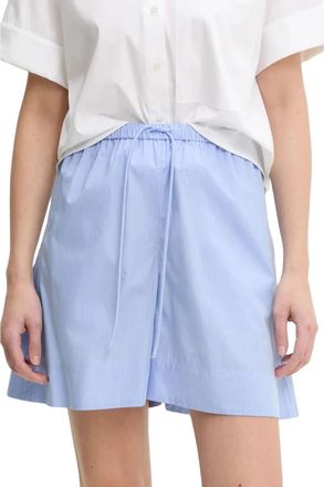 By Malene Birger Ifeion Shorts - Dames - Korte Broeken - Blauw - L - Katoen - Korte Broeken