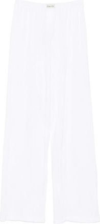Sporty & Rich Pointelle-knit Trousers