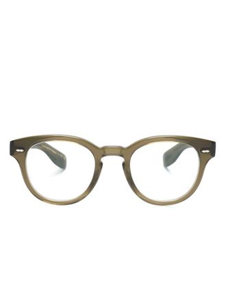 Oliver Peoples Occhiali Cary Grant tondi - Marrone