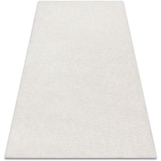 RugsX Rugsx - Alfombra Buenos 7001 Shaggy Liso, De Un Solo Color Blanco White 180x270 Cm