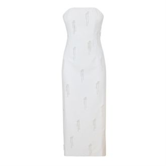 Odd Muse Womens Mus Embellished Ld99 in White - Size Small