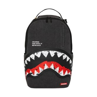 Sprayground Backpacks, male, Multicolor, Size: ONE SIZE Shark Central Painted Dlxs Backpack
