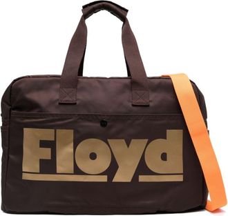 Floyd logo-print zip-fastening holdall - unisex - Nylon/Polyester - One Size - Brown