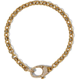Nadri Gemini Pav&eacute; Line Bracelet in Gold at Nordstrom
