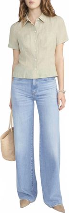 Frame Denim Womens The Off Duty Stroll Jean In Frey