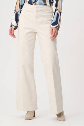 Joseph Ribkoff Stretch Denim High-Rise Wide Leg Jeans in Birch at Nordstrom, Size 14