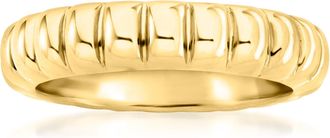 RS Pure by Ross-Simons 18kt Gold Vermeil Bubble-Pattern Ring