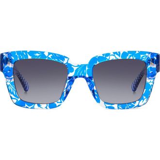 Kate Spade New York Brynne Sunglasses in Blue Pattern Blue at Nordstrom Rack