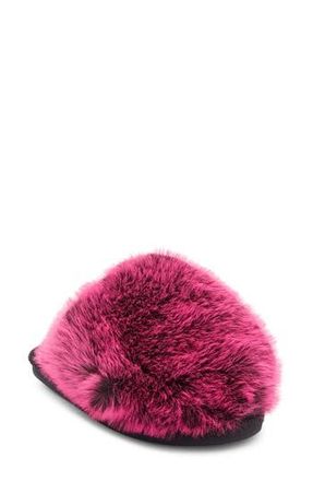Steve Madden Poof Faux Fur Slipper in Fushia at Nordstrom Rack, Size 8