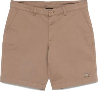 Emporio Armani Shorts con applicazione logo - Marrone