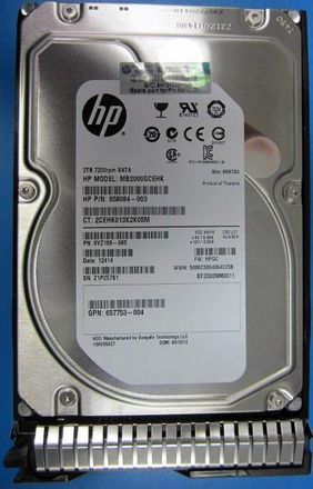 hpe clothing Disco Duro Empresarial Hp De 2 Tb, 7200 Rpm, Sata 3.5, 702661-001