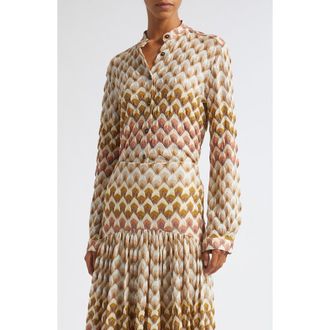 Missoni Metallic Button-Up Shirt in S30Ga at Nordstrom, Size 44