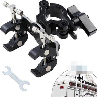 No Brand Adecuado Para Soportes Starlink - Abrazaderas Port&aacute;tiles Para Exteriores Para Usar En Escaleras De Caravanas, Barandillas, Etc. - &Aacute;ngulo Ajustable Uni