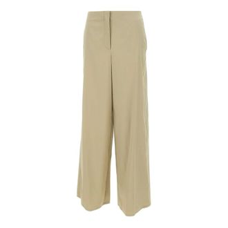 Marella Wide Trousers, female, Beige, Size: XL Menta Trousers