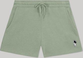 Dalix Womens Astronaut Midweight Washed Fleece Shorts in Sage at Nordstrom, Size Xx-Large