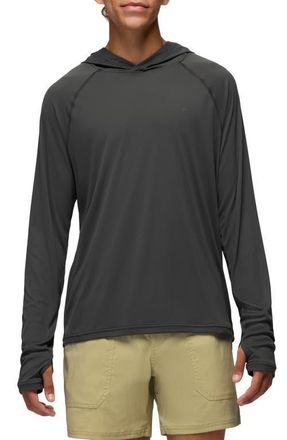 Prana Sol Shade Long Sleeve Performance Hoodie in Shadow at Nordstrom, Size Xx-Large