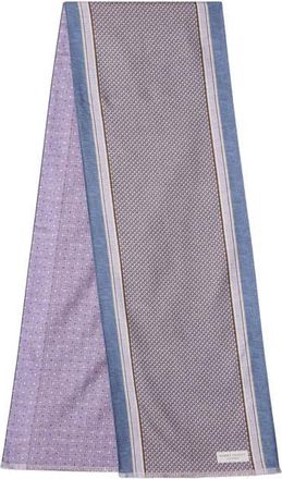 Robert Talbott Niven Houndstooth Scarf in Lavender at Nordstrom