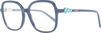 Pucci Blauwe Vierkante Optische Frames met Demo Lenzen - Dames - Brillen - Blauw - ONE Size - Accessoires