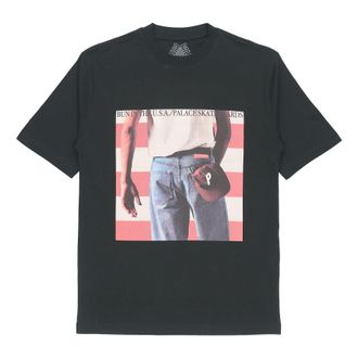 Palace Born to Bun Black Character Pattern Printing Short Sleeve Unisex P20TS068
