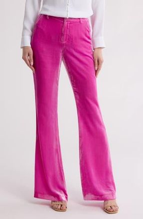L'agence Lane Flare Leg Trousers in Hot Pink at Nordstrom Rack, Size 10