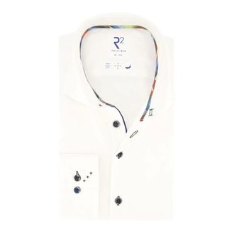 R2 Amsterdam Heren, Overhemden, Wit, Maat: L