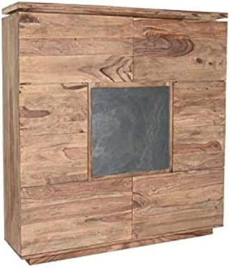 DKD Home Decor Wardrobe - DKD HOME DECOR - Brown Wood - 2 doors - 145x40x155 cm - Easy assembly