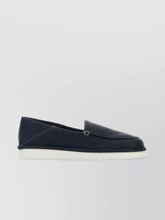 Prada loafers in leather bleu