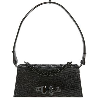 Alexander McQueen Mini Jeweled Shoulder Bag in Black at Nordstrom
