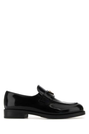 Prada Black Leather Loafers